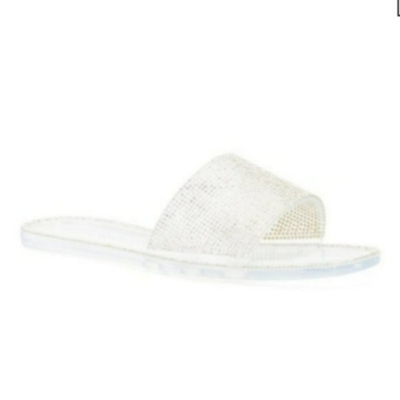 Olivia Miller Shoes - Olivia Miller Barleycove Rhinestone Sandals-8